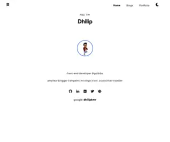 Dhilipkmr.dev(Dhilip's Journey) Screenshot