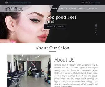 Dhillonzhairandbeauty.com.au(Dhillonz Hair & Beauty Salon) Screenshot