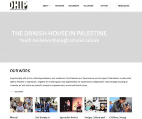 Dhip.ps(The Danish House in Palestine) Screenshot