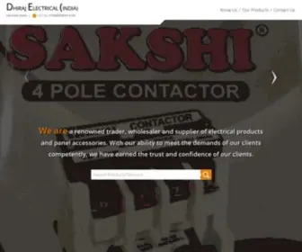 Dhirajelectricalindia.com(Dhiraj Electrical (India)) Screenshot