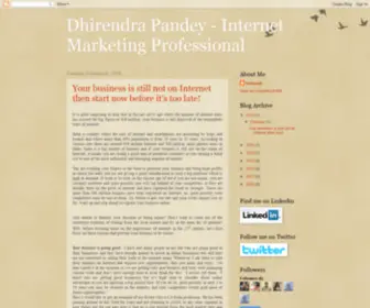 Dhirendrakrpandey.com(Dhirendra Pandey) Screenshot