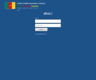 Dhiscam.org(District Health Information Software) Screenshot