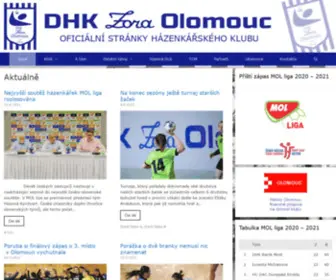 DHkzoraolomouc.cz(DHK Zora Olomouc) Screenshot