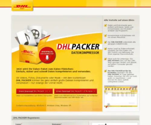 DHL-Packer.de(DHL Packer) Screenshot