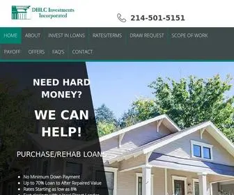 DHLC.com(Texas' Premier Direct Hard Money Lender) Screenshot