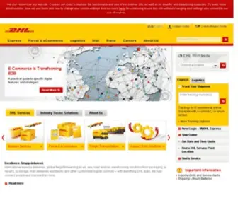 DHL.co.ae(United Arab Emirates) Screenshot