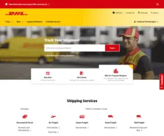 DHL.com.au(Australia) Screenshot