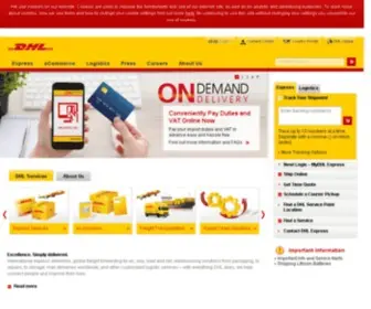 DHL.com.lb(Lebanon) Screenshot