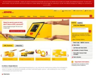 DHL.com.mt(Malta) Screenshot