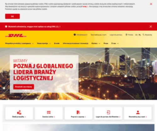 DHL.com.pl(Przesyłki kurierskie) Screenshot