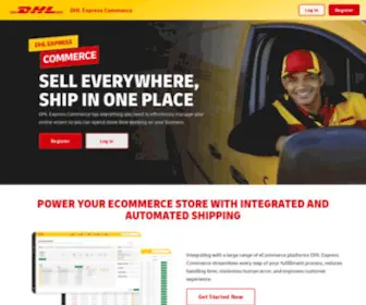 Dhlexpresscommerce.com(Shipping software) Screenshot