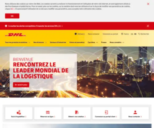 DHL.fr(France) Screenshot