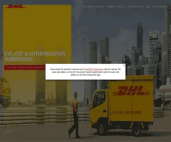 Dhlindia-KYC.com(DHL EXPRESS) Screenshot