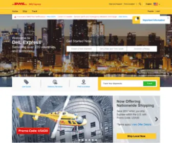 DHlmarketing.com(DHL Express Americas Marketing) Screenshot