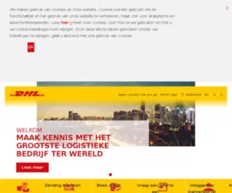 DHL.nl(Nederland) Screenshot