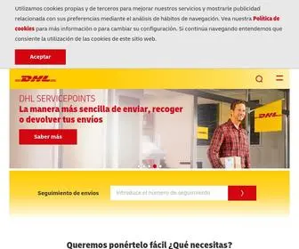 DHlparcel.es(DHL Parcel para clientes particulares) Screenshot