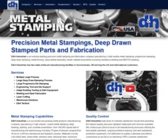 Dhmetalstamping.com(D&H Industries) Screenshot