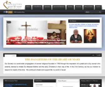 DHM.org(The Society of the Daughters of the Heart of Mary) Screenshot