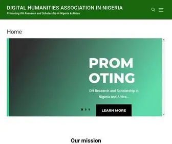 Dhnigeria.org(Promoting DH Research and Scholarship in Nigeria & Africa) Screenshot