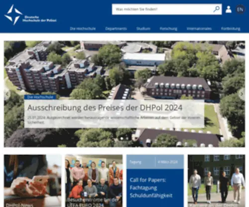 Dhpol.de(Deutsche Hochschule der Polizei) Screenshot