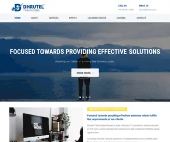 Dhrutel.com(Dhrutel Technologies) Screenshot