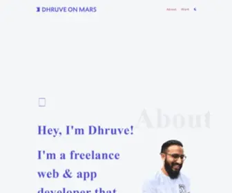 Dhruveonmars.com(Dhruve on Mars) Screenshot