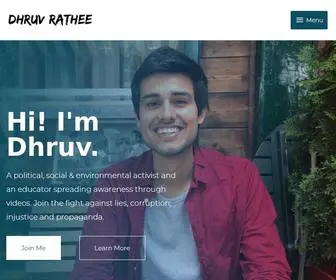 Dhruvrathee.com(Dhruv Rathee) Screenshot