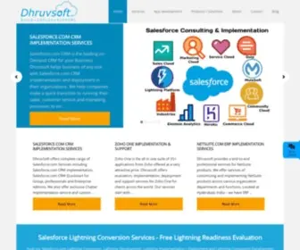 Dhruvsoft.com(Salesforce CRM) Screenshot
