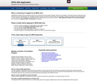 DHsgov-Esta.us(ESTA USA visa application online form) Screenshot