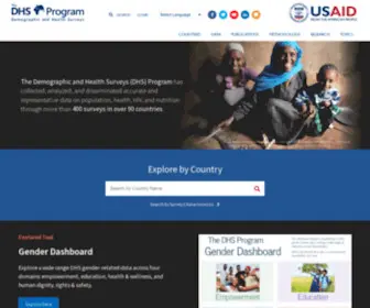 DHSprogram.com(The DHS Program) Screenshot