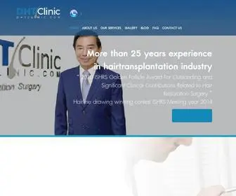 DHthairclinic.com(The First Hair Transplantation Clinic in Thailand) Screenshot