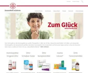 Dhu.de(DHU, Deutsche Homöopathie-Union Karlsruhe) Screenshot