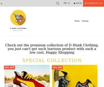 Dhunkclothing.com(D Hunk Clothing Store) Screenshot