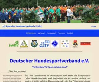 DHV-Hundesport.de(Willkommen) Screenshot