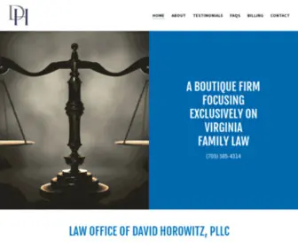 Dhvalaw.com(Law Office of David Horowitz) Screenshot