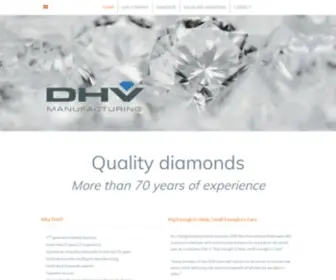 DHV.be(Quality diamonds by DHV) Screenshot