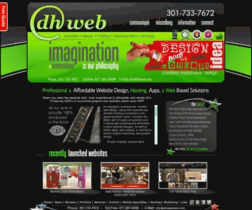 Dhweb.com(Website Design & Hosting Services) Screenshot