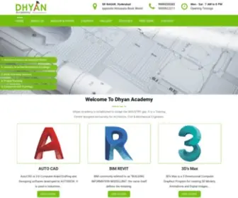 Dhyanacademy.com(CAD Training) Screenshot