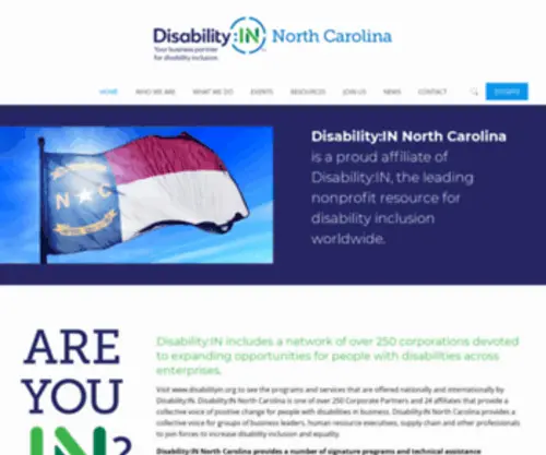 DI-NC.org(Your Business Partner for Disability Inclusion) Screenshot