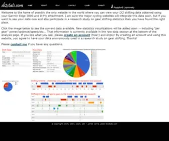 DI2Stats.com(Analyze your shimano di2 shift data) Screenshot