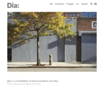 Diaart.org(Dia Art Foundation) Screenshot