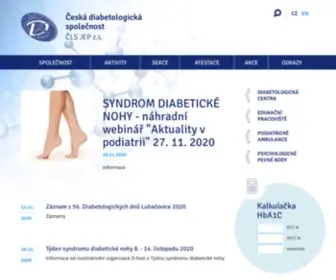 Diab.cz(Česká diabetologická společnost) Screenshot