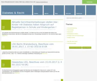 Diabetes-UND-Recht.de(Diabetes mellitus) Screenshot