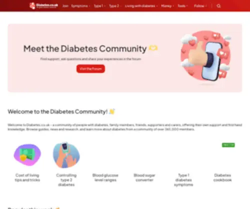 Diabetes.co.uk(Diabetes Community) Screenshot