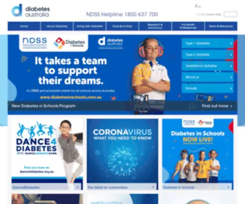 Diabetes.org.au(Diabetes Centre) Screenshot