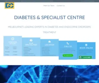 Diabetesdsc.com.au(Diabetes and specialist centre) Screenshot