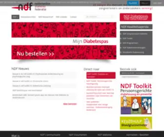 Diabetesfederatie.nl(Nederlandse Diabetes Federatie) Screenshot