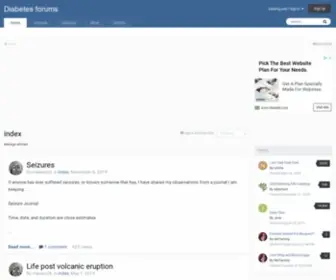 Diabetesforums.com(Diabetes forums) Screenshot