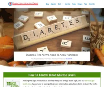 Diabeteshealthpage.com(Diabetes Health Page) Screenshot