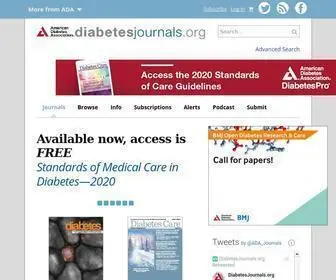 Diabetesjournals.org(American Diabetes Association) Screenshot